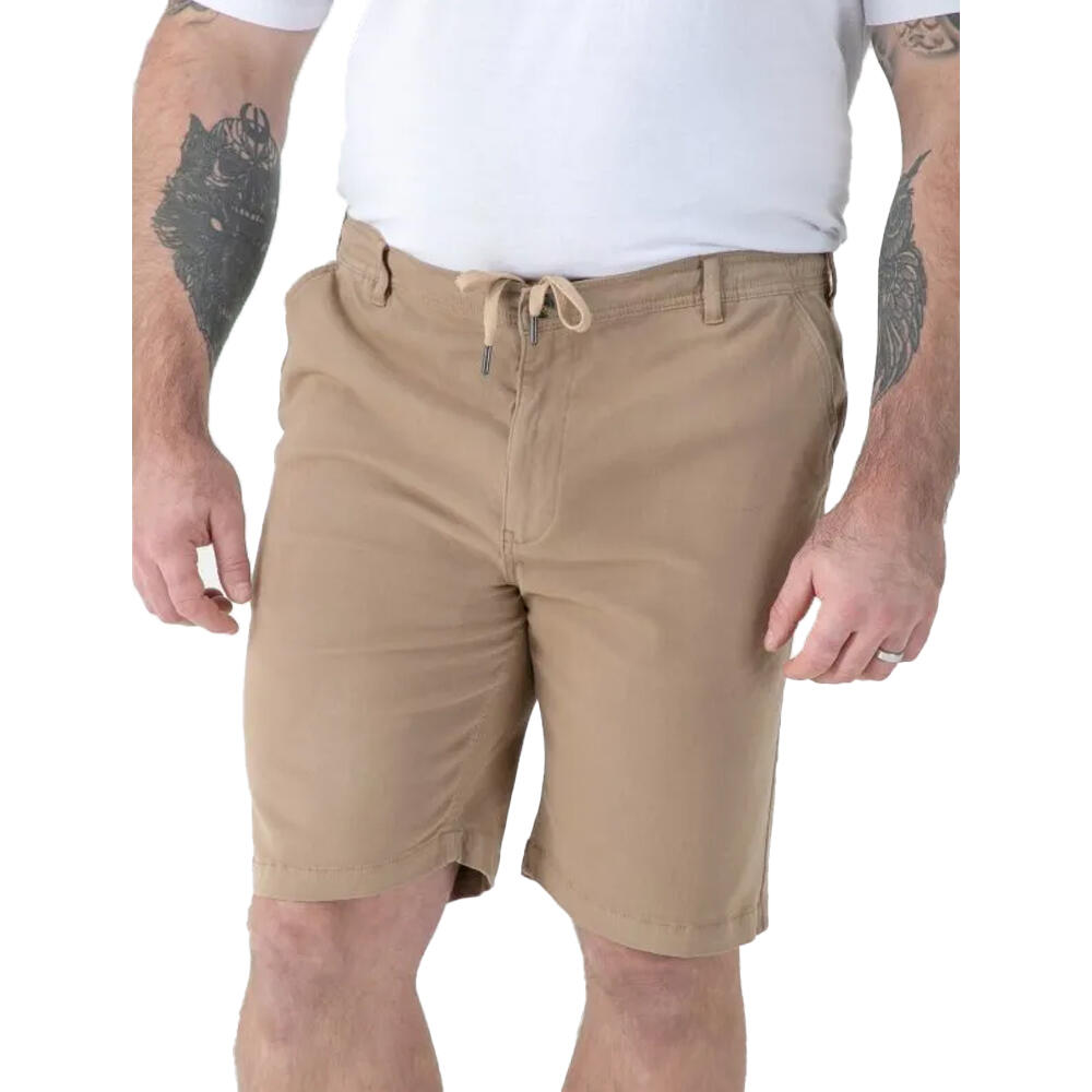 D555 Short À Taille Élastiquée En Coton Grande Taille SPENCER Homme (Beige 4/4