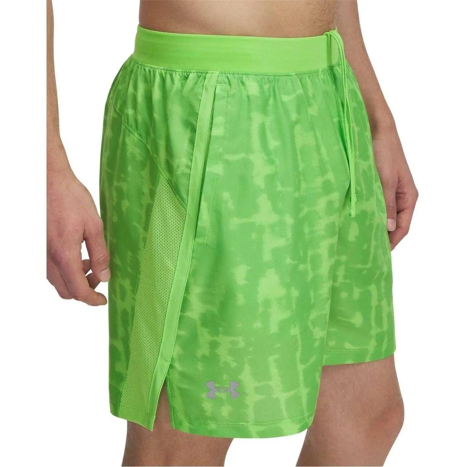 Short De Course Motif/style À Motifs PERFORMANCE Homme (Vert) 4/4