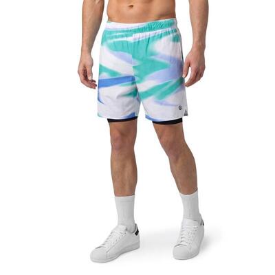 Heren boombastic 2-in-1 shorts bbc clap white wit