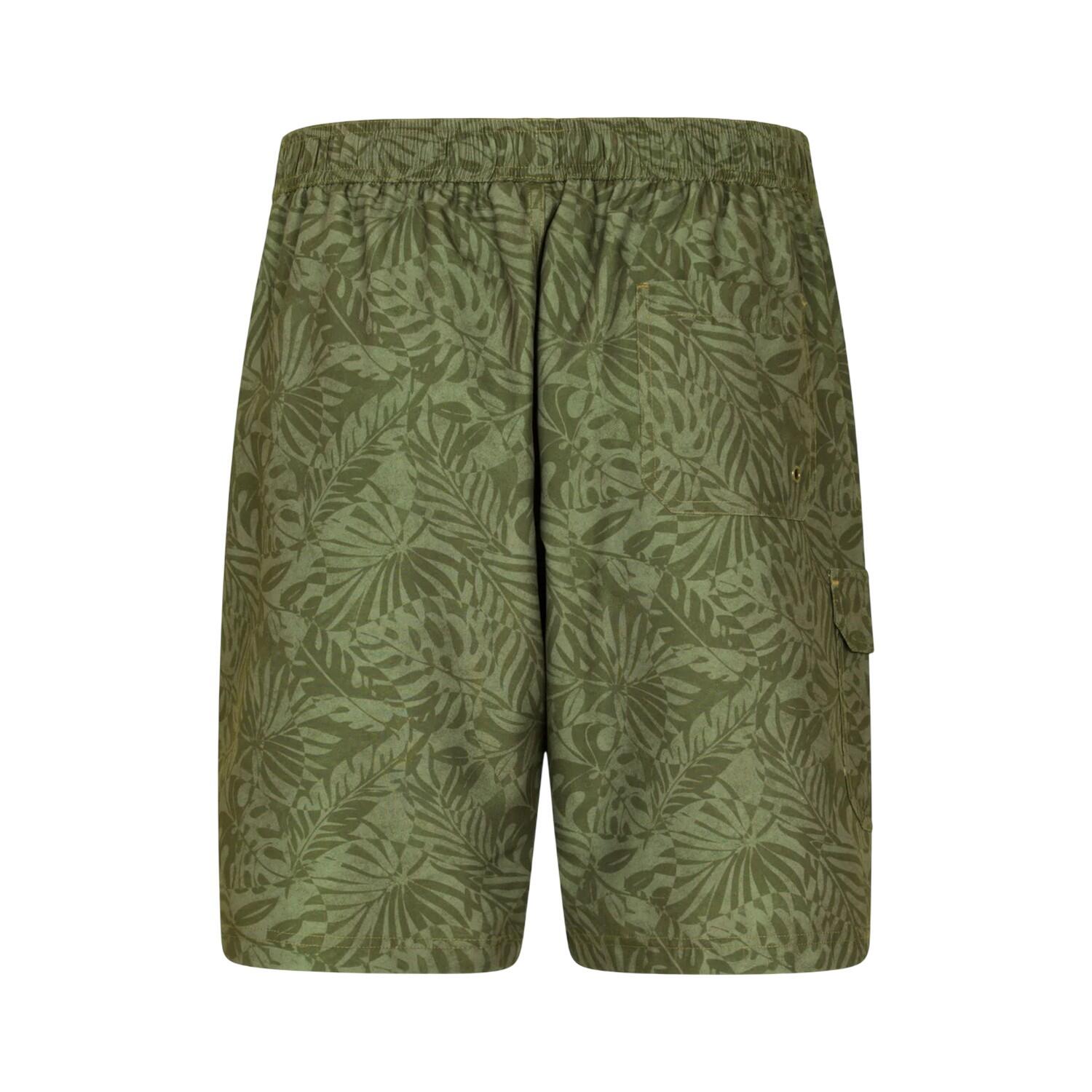 Mens Ocean Tropical Board Shorts (Dark Khaki) 3/5