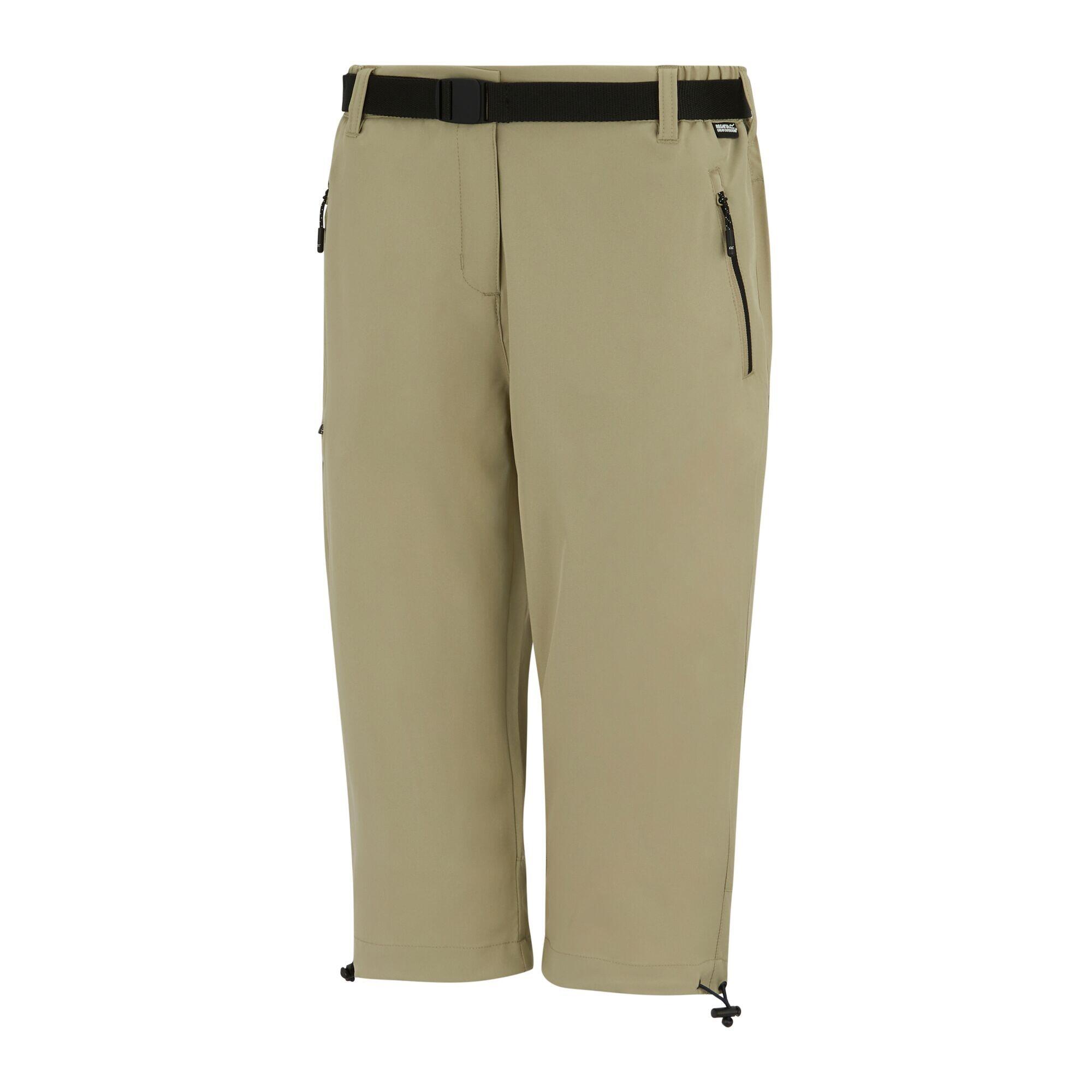 Pantacourt Extensible À Taille Semiélastiquée XERT Femme (Beige) 4/5