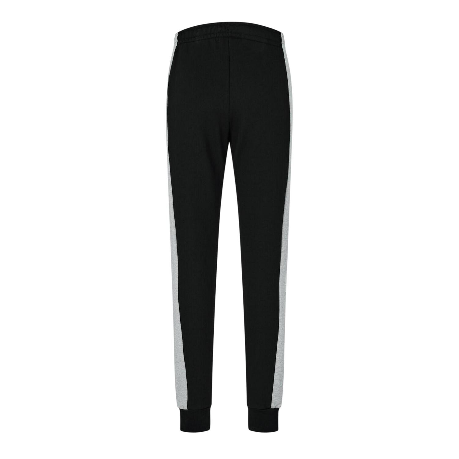 Pantaloni Da Jogging Aderente Uomo Lacoste XH1428 Nero Argento 3/4
