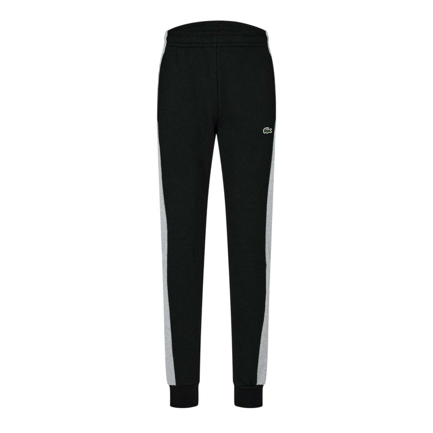 Pantaloni Da Jogging Aderente Uomo Lacoste XH1428 Nero Argento 2/4