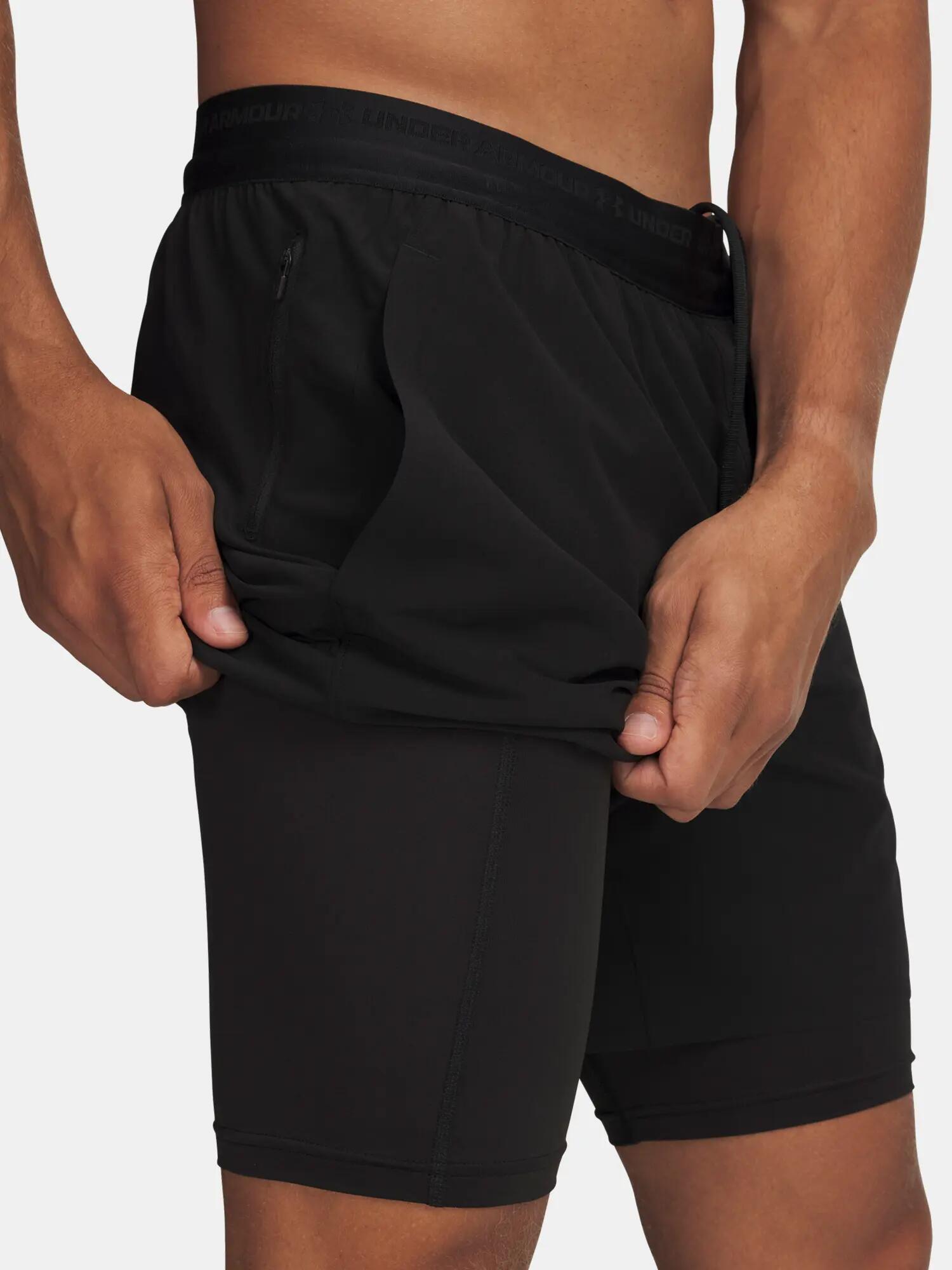 Férfi rövidnadrág Under Armour UA Vanish Elite 2in1 Short-BLK 3/4