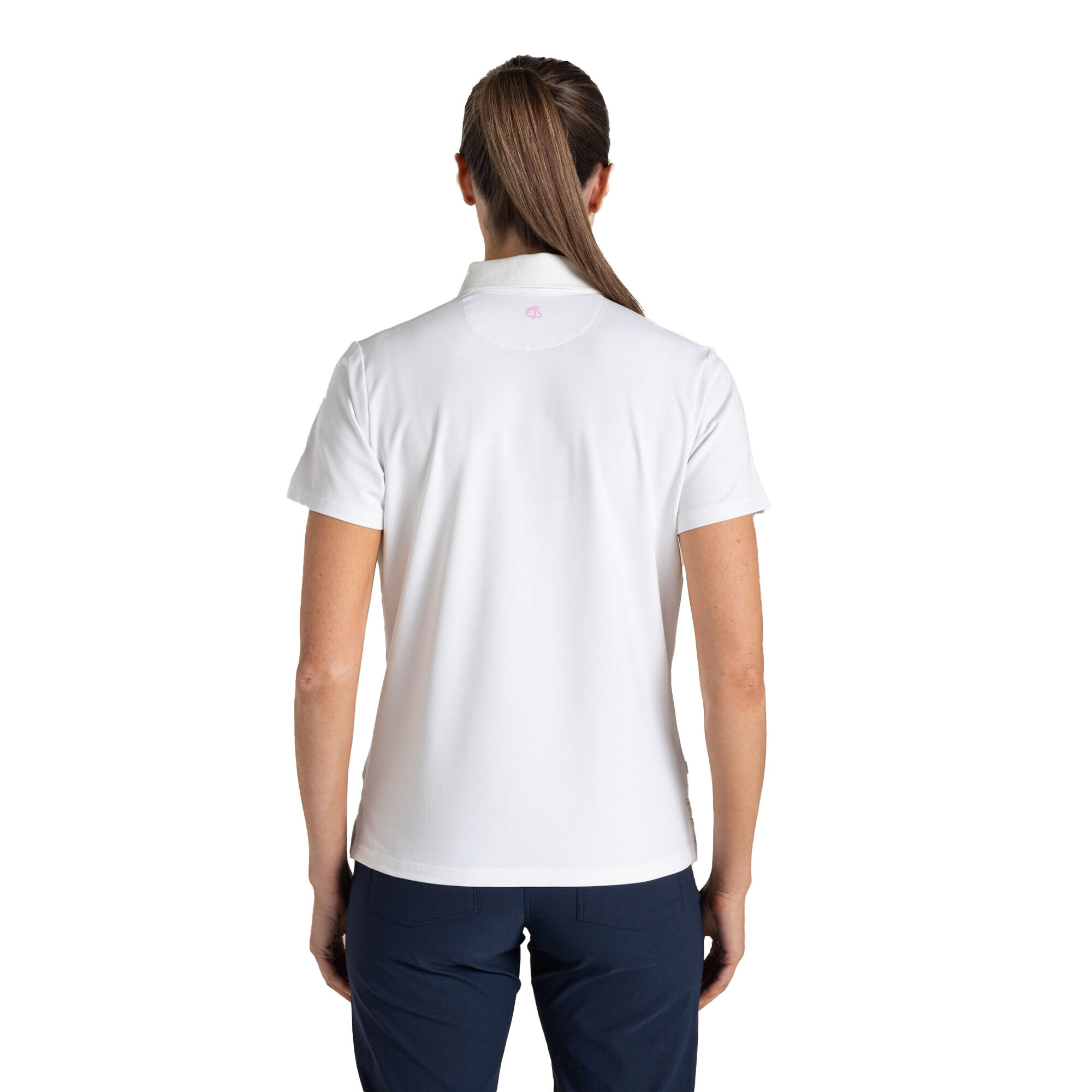 Polo De Golf Manches Courtes THORNBURY Femme (Blanc) 3/5