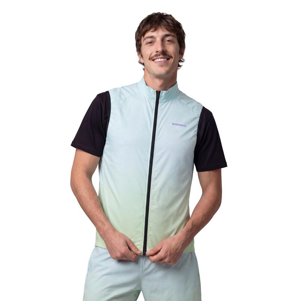 Men boombastic windproof cycling vest BBC V1 Boom Green Green