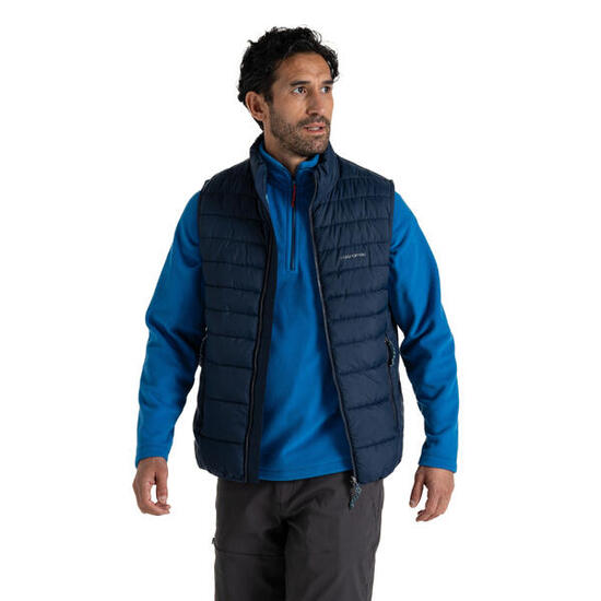 Veste Matelassée Sans Manches À Col Montant COMPRESSLITE Homme (Bleu Marine)