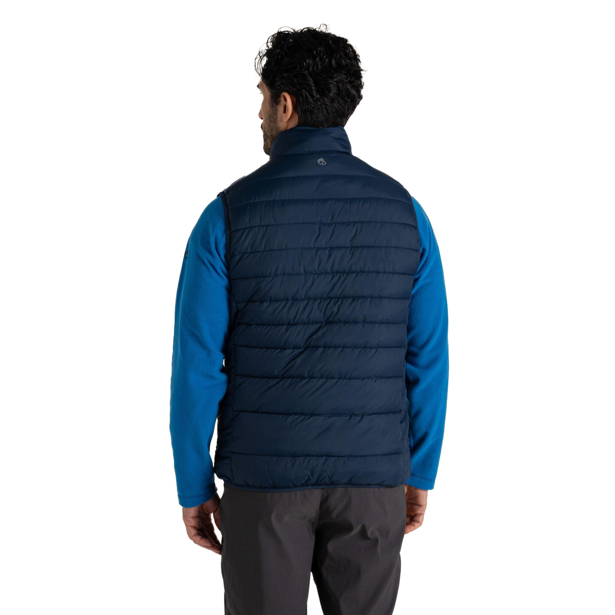 Veste Matelassée Sans Manches À Col Montant COMPRESSLITE Homme (Bleu Marine) 3/4