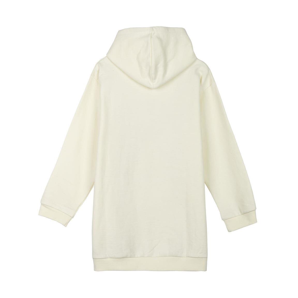 Vestido Sudadera Infantil Stitch de Algodón Cepillado con Capucha Crudo 2/5