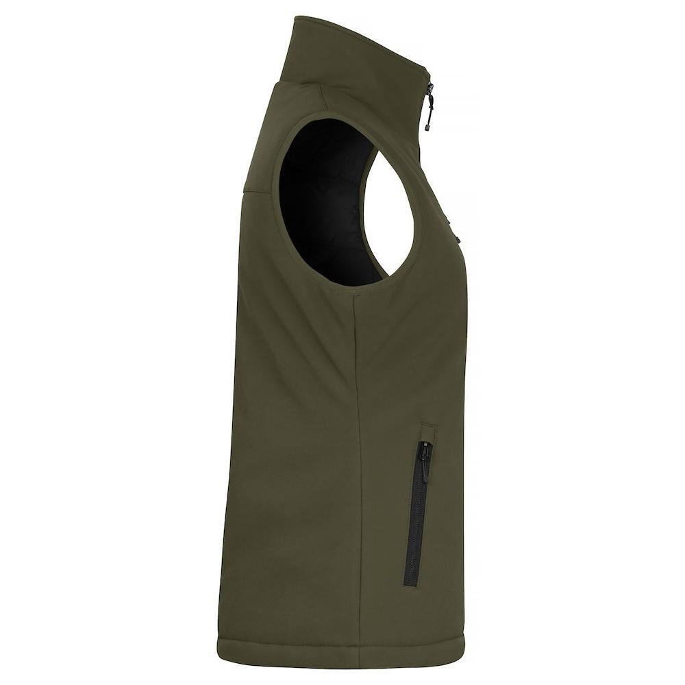 Weste SoftshellPanele für Damen Nebelgrün 4/6