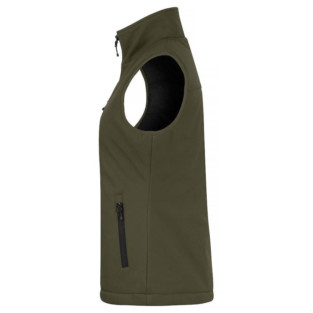 Weste SoftshellPanele für Damen Nebelgrün 3/6