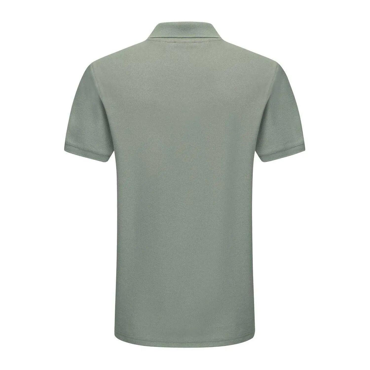 Mens Embroidered Logo Polo Shirt (Pistachio) 2/4