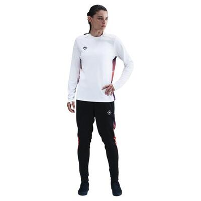 Tapered joggingbroek met kleurblokken voor dames (zwart)