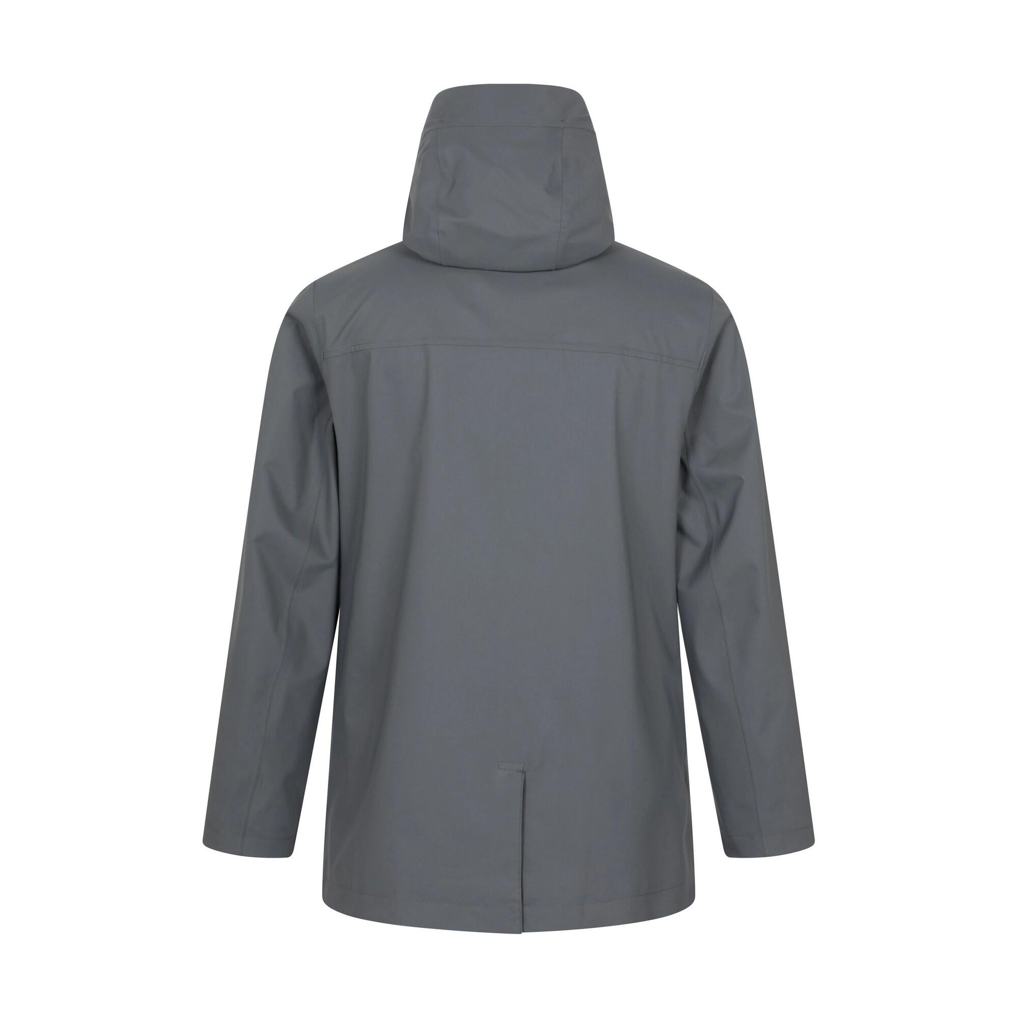 Mens Harbour Waterproof Jacket (Grey) 2/4