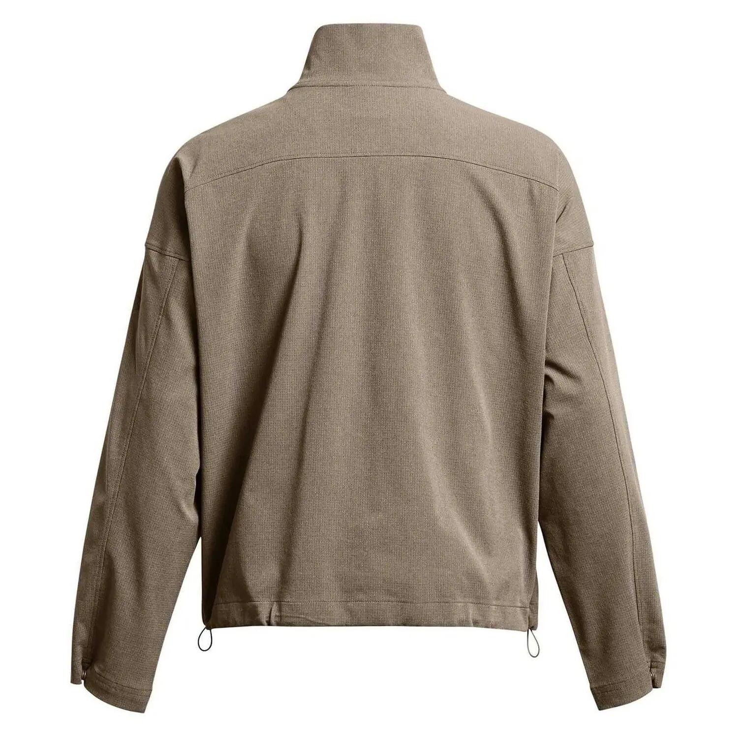 Top Della Tuta Atletico Traspirante Donna Under Armour Unstoppable Marrone 3/4