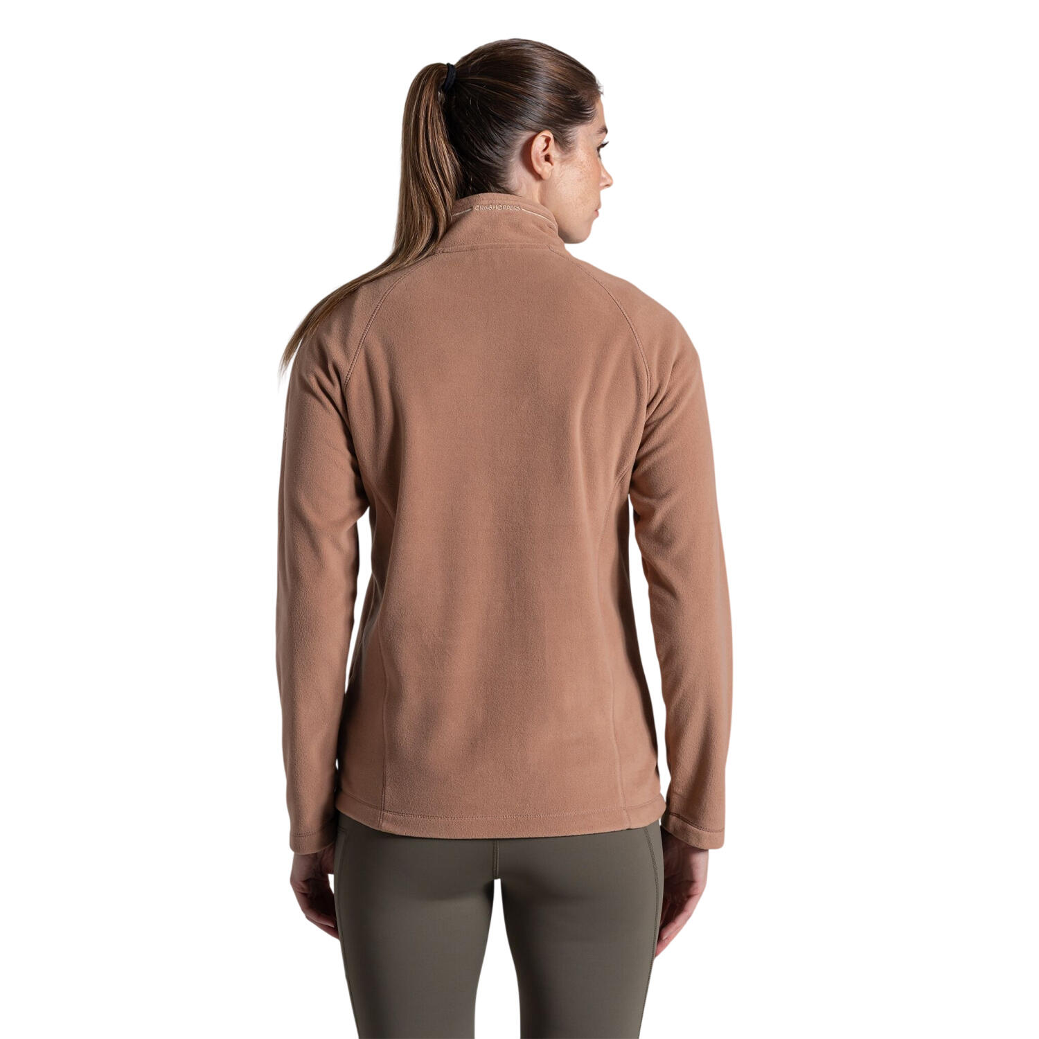 Polaire À Col Montant Zippé MISKA Femme (Marron Clair) 3/4