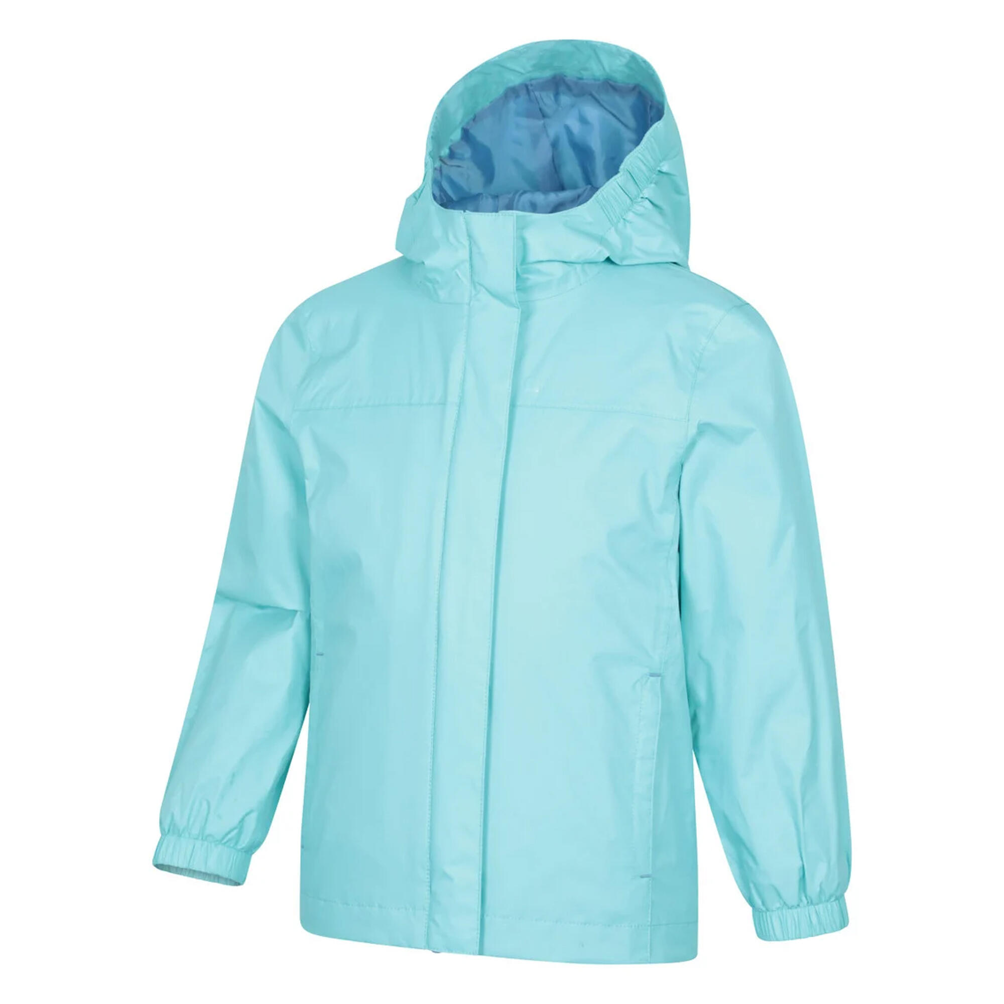 "Torrent" Jacke, wasserfest für Kinder Dunkles Aquamarin 3/3