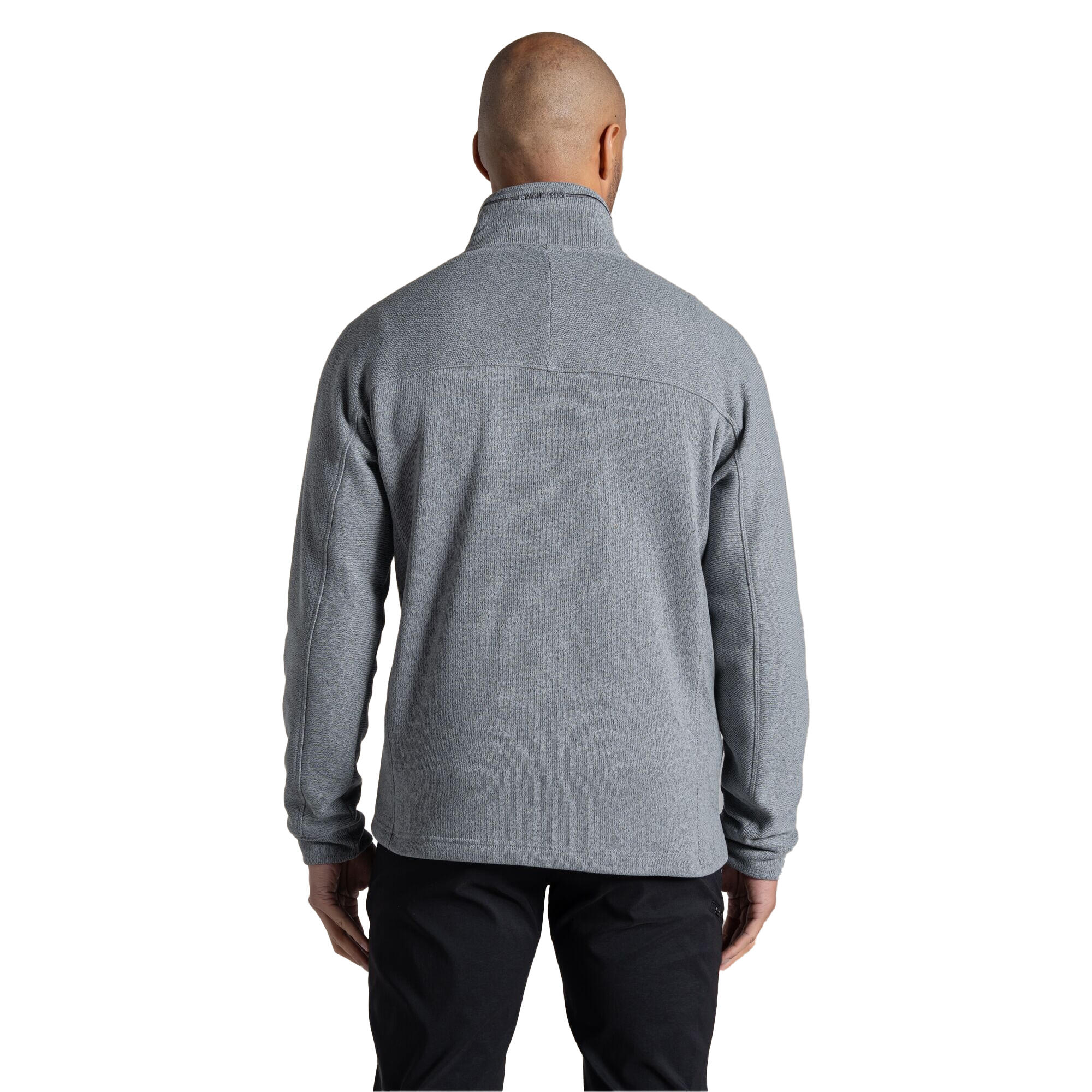 Polaire À Col Montant Zippé TORNEY Homme (Gris) 3/4