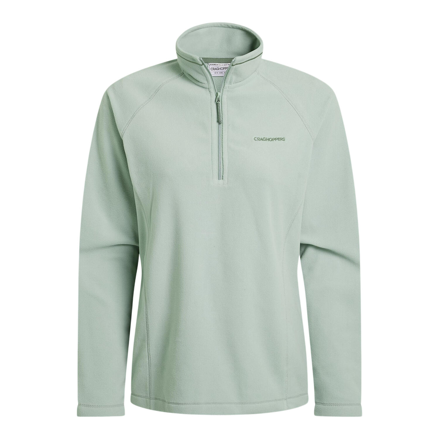 Polaire À Col Montant Zippé MISKA Femme (Vert Pâle) 2/4