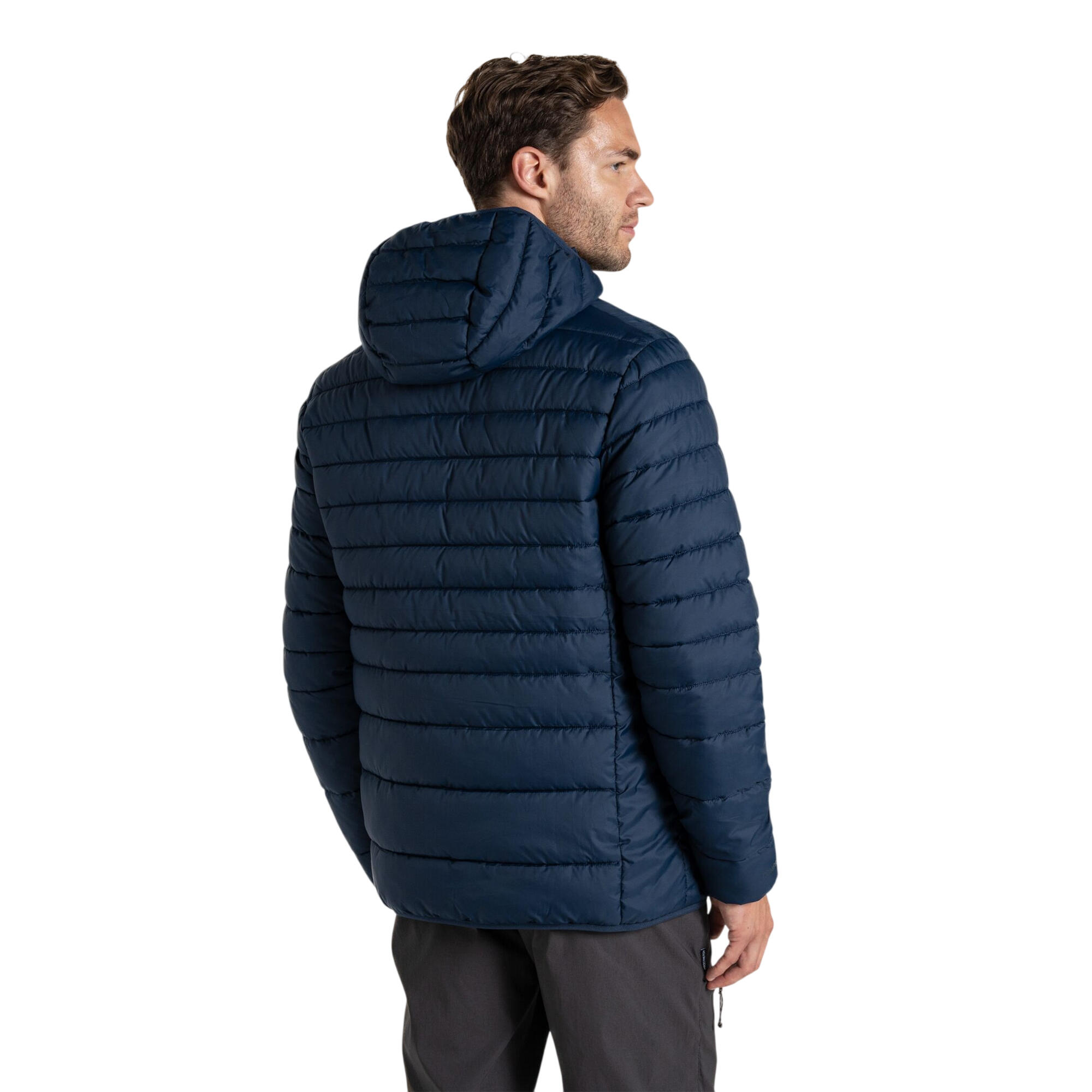 Veste Matelassée Pliable À Capuche COMPRESSLITE Homme (Bleu Marine) 3/4