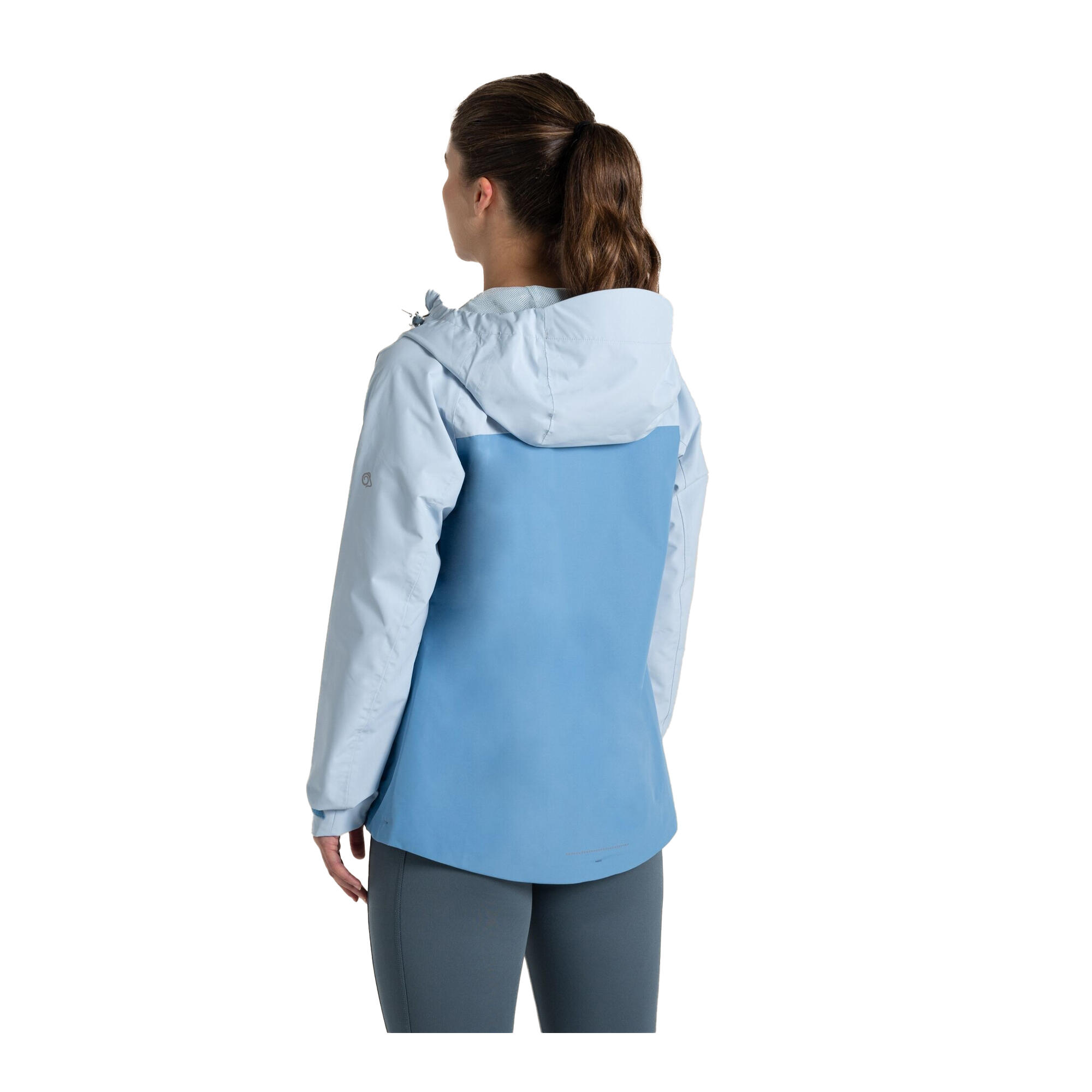 Veste Imperméable À Capuche VANTH Femme (Bleu Pâle / Bleu Mer) 3/5
