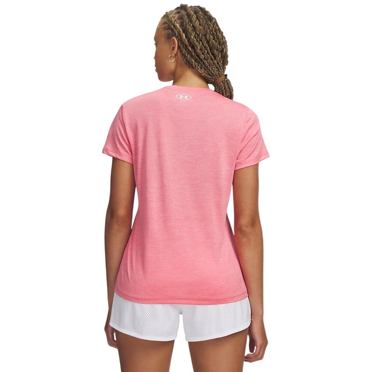 T-shirt pour femme UA Tech™ Twist Under Armour Rose 3/3