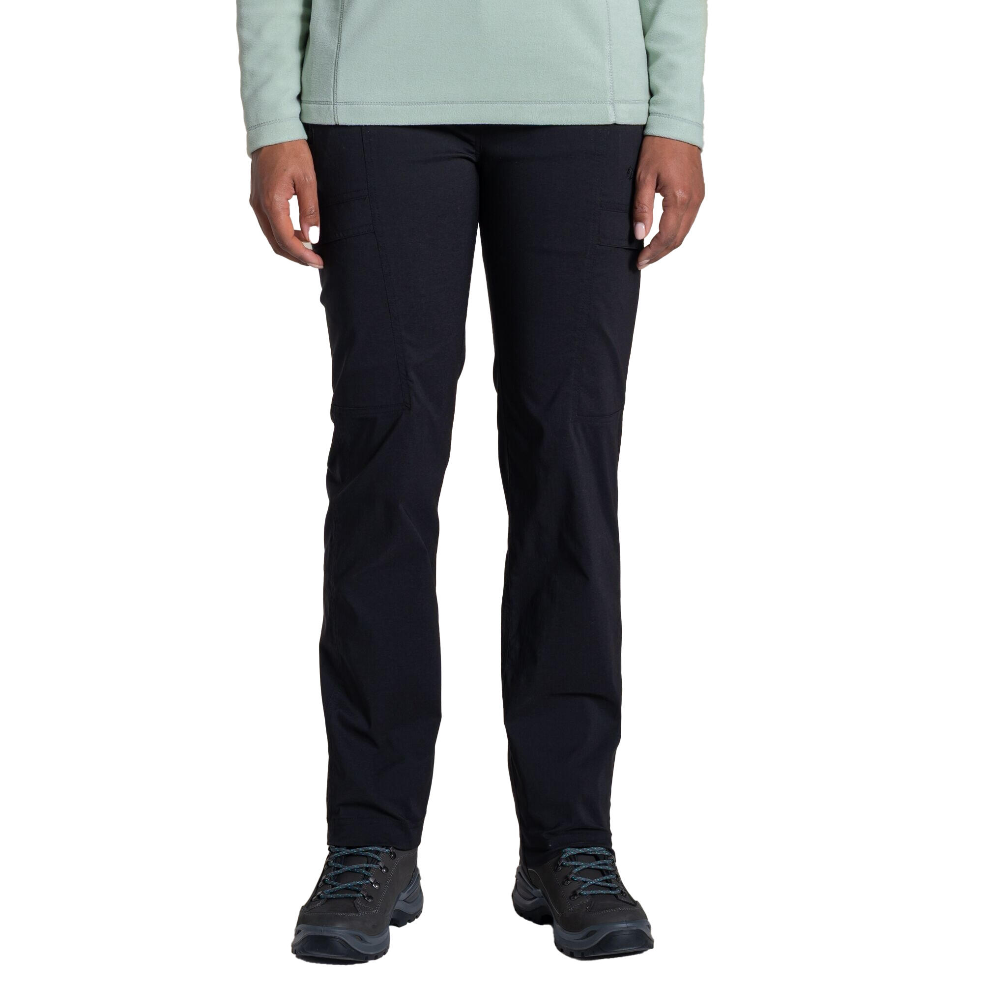 Pantalon Uni À Poches Et Taille Mihaute KIWI PRO Femme (Noir) 4/5