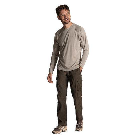 Pantalon Uni À Poches Et Taille Mihaute KIWI PRO Homme (Kaki Sombre)