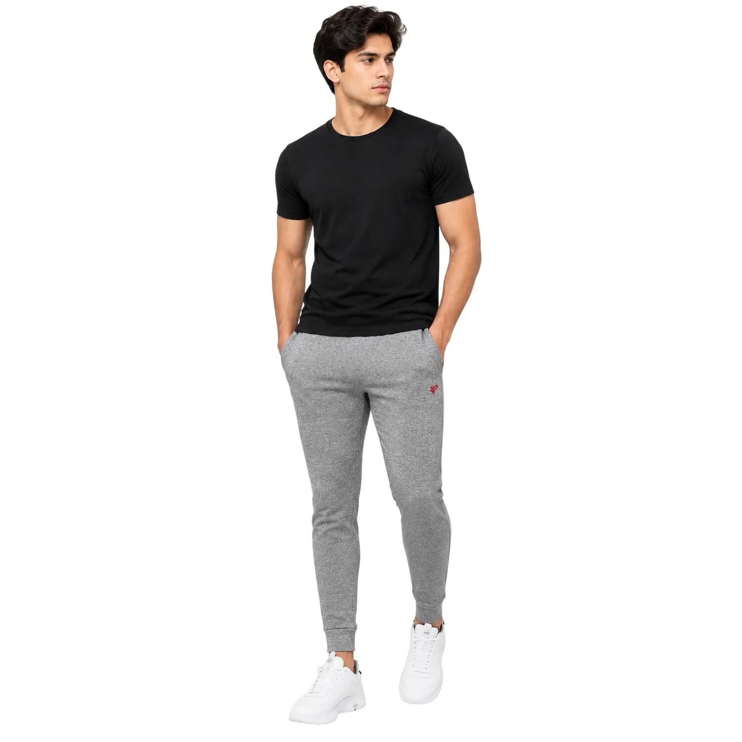 Lot De 2 Pantalons De Jogging BASIC Enfant (Gris / Rouge) 4/4