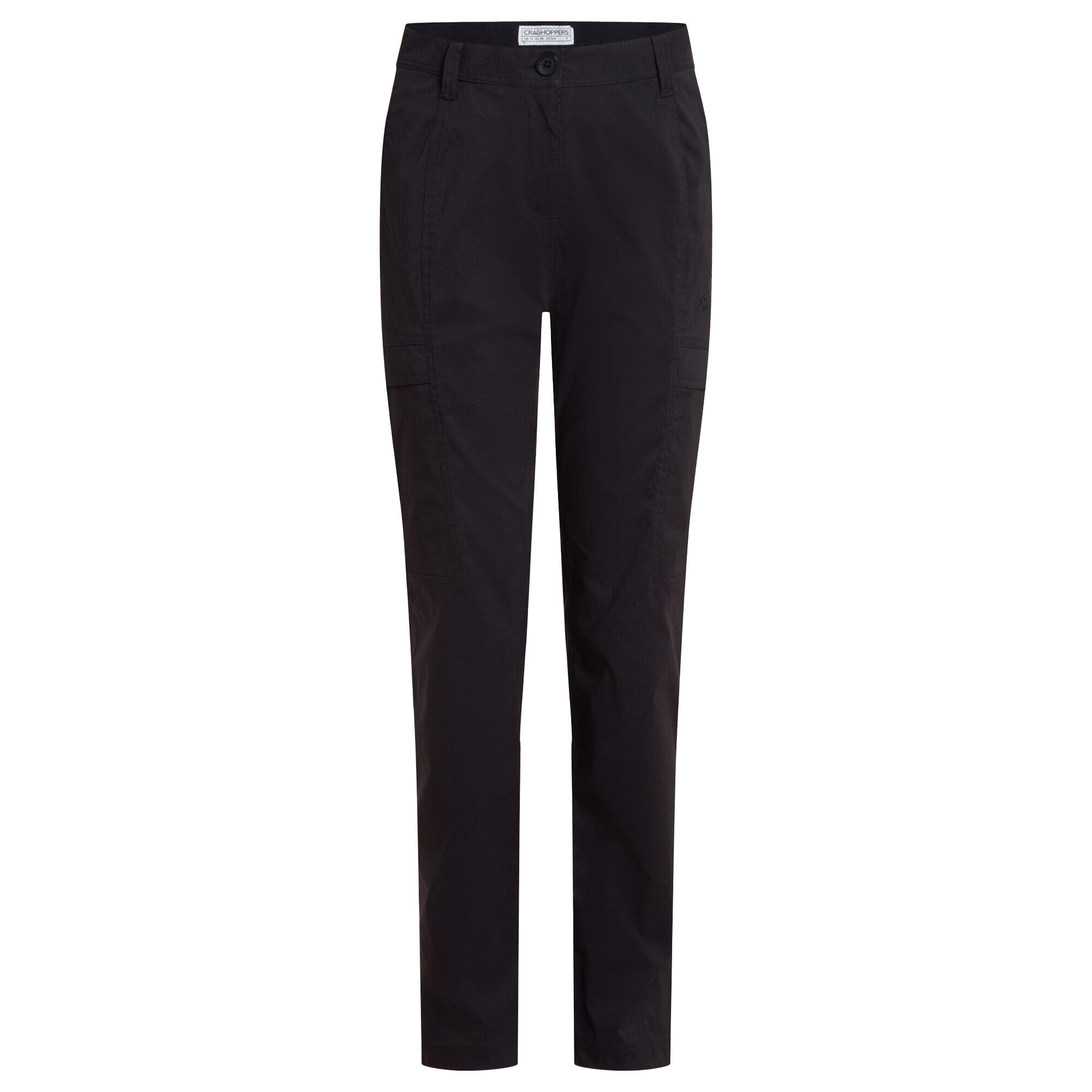 Pantalon Uni À Poches Et Taille Mihaute KIWI PRO Femme (Noir) 2/5