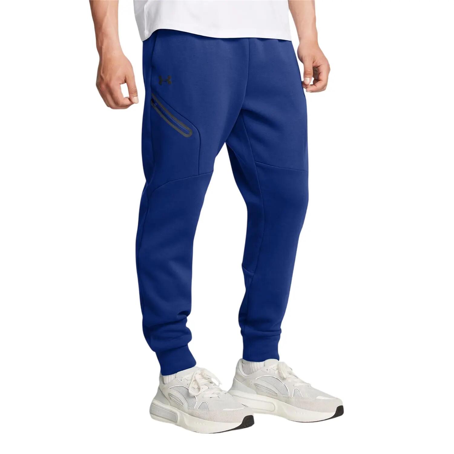 Unstoppable fleece joggingbroek met smalle pasvorm voor heren (Blauw) 3/6