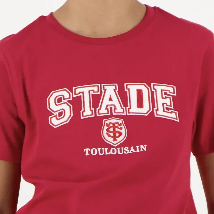 T-shirt manches courtes Enfant Brodi Stade Toulousain Rouge 3/5