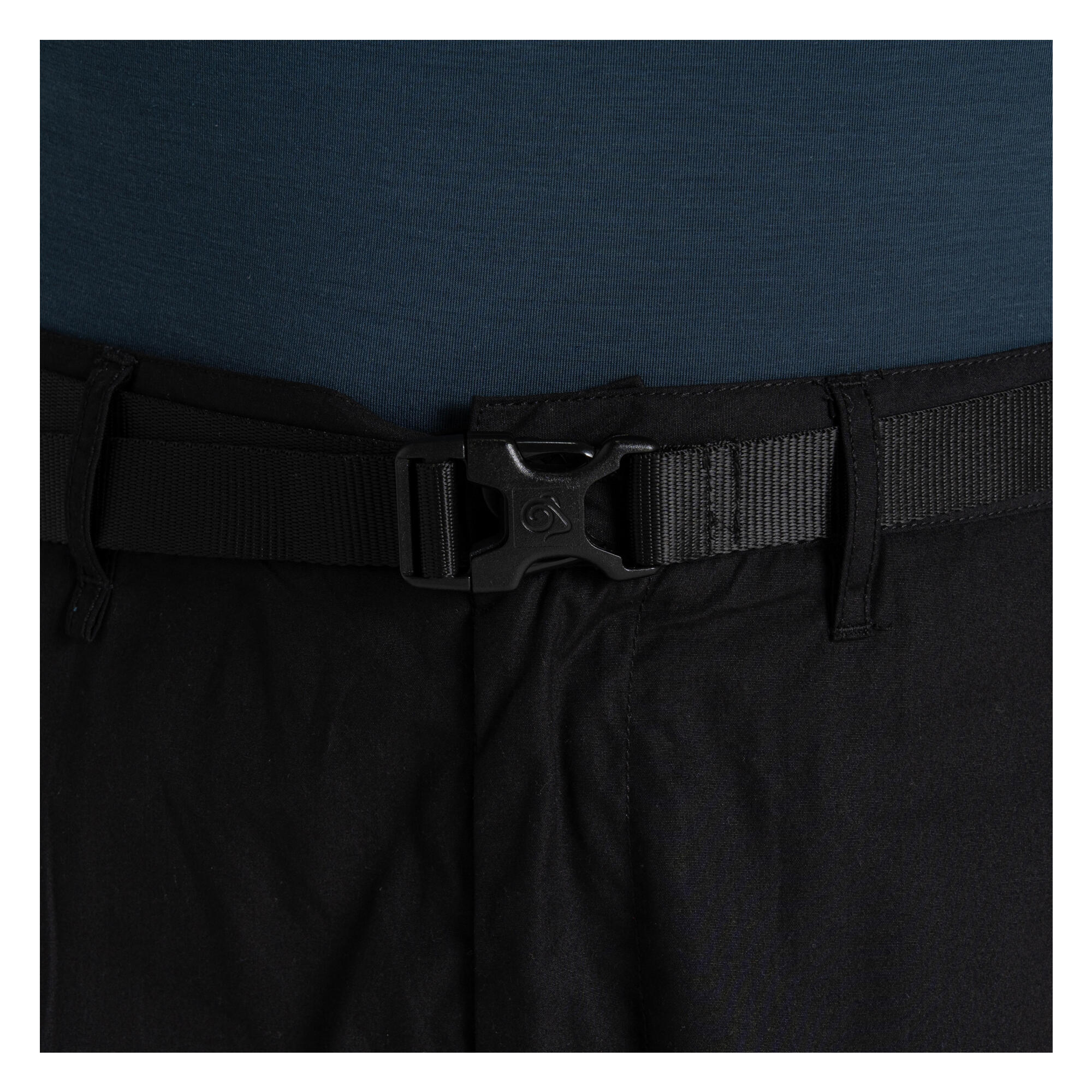 Pantalon Décontracté À Taille Haute Semiélastiquée KIWI CLASSIC Homme (Noir) 4/5