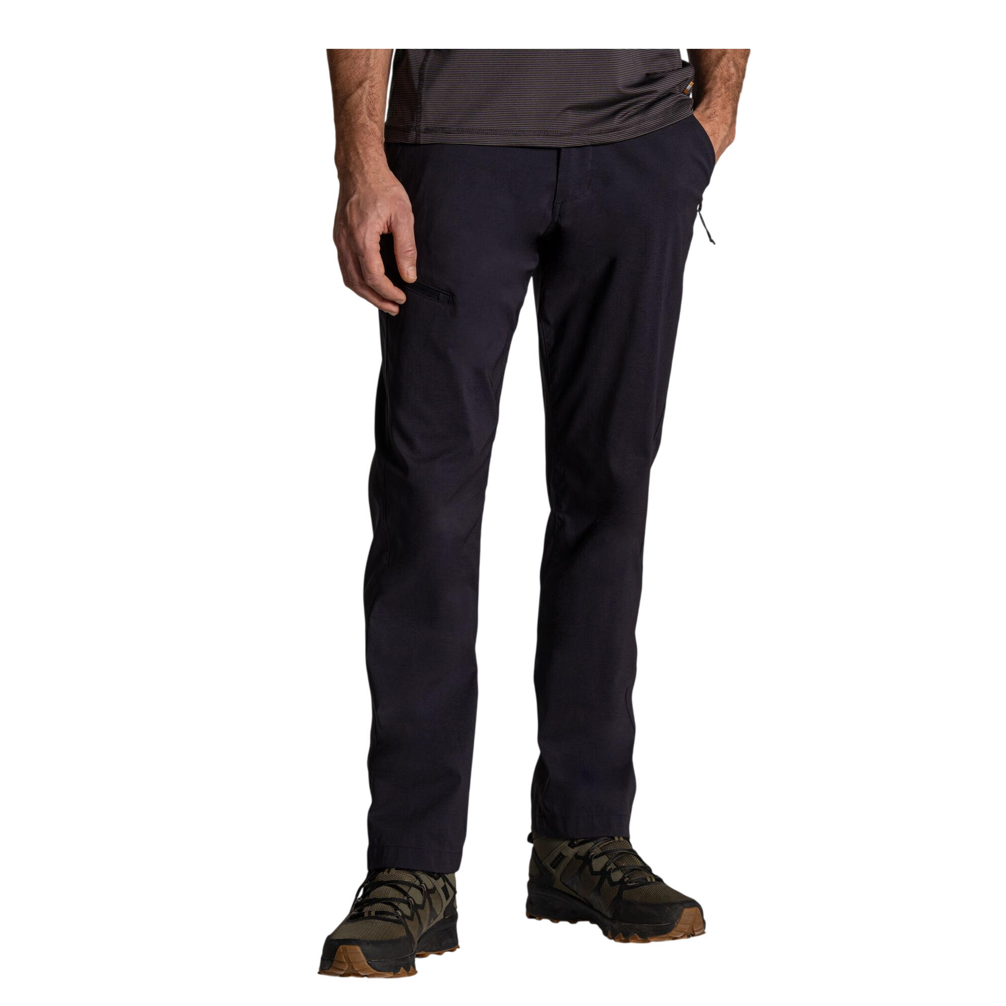 Pantalon Léger Et Uni À Taille Mihaute Semiélastiquée KIWI PRO Homme (Bleu 2/4