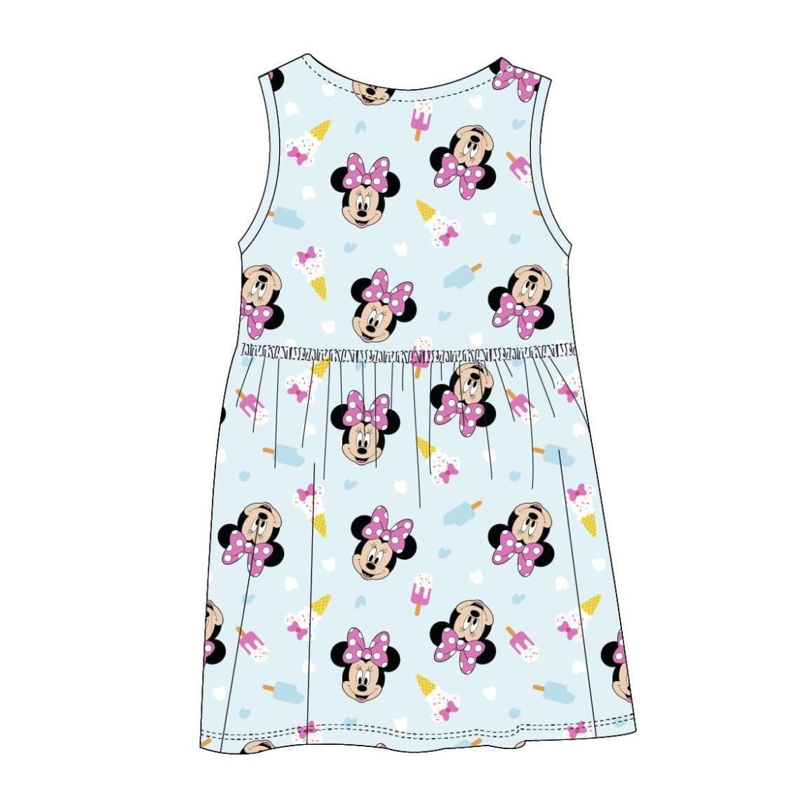 Vestido infantil sem mangas da Minnie Mouse em malha de algodão, estampa 2/6