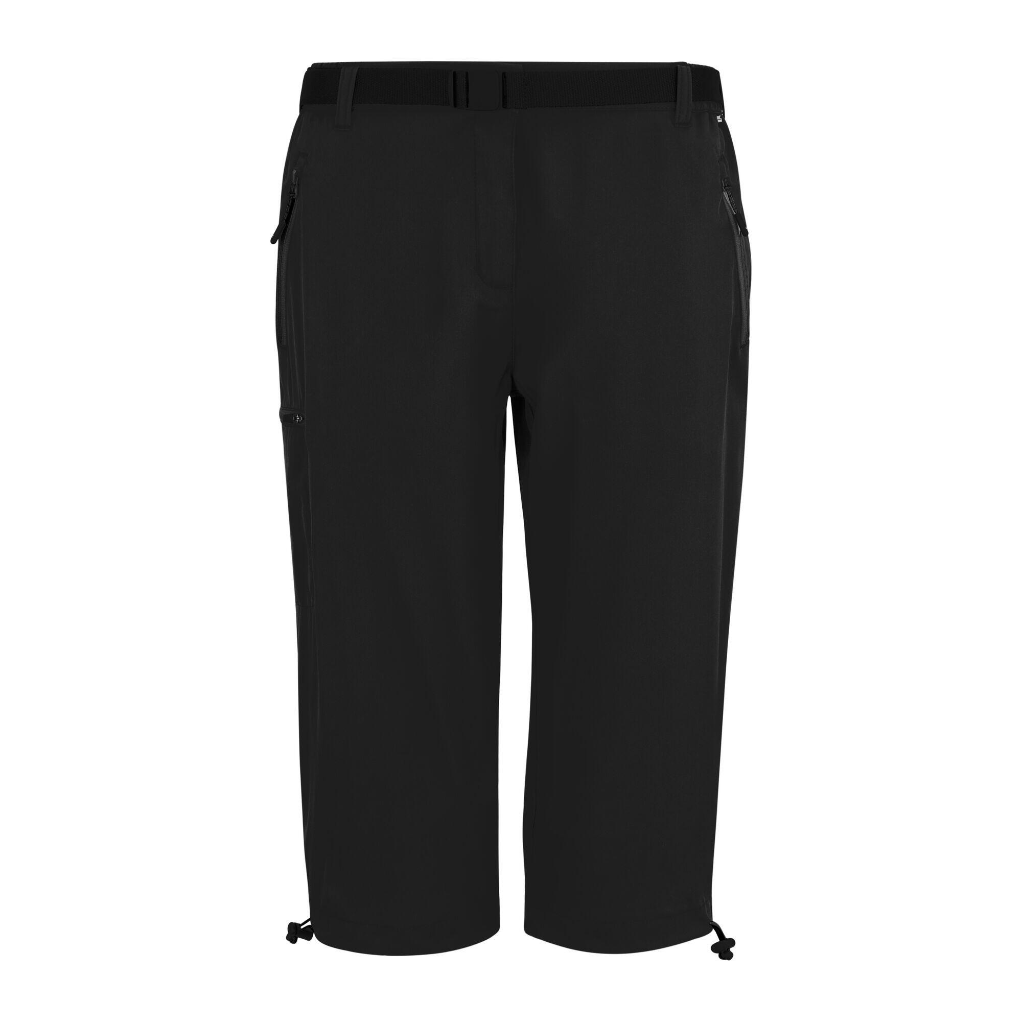 Pantacourt Extensible À Taille Semiélastiquée XERT Femme (Noir) 2/5