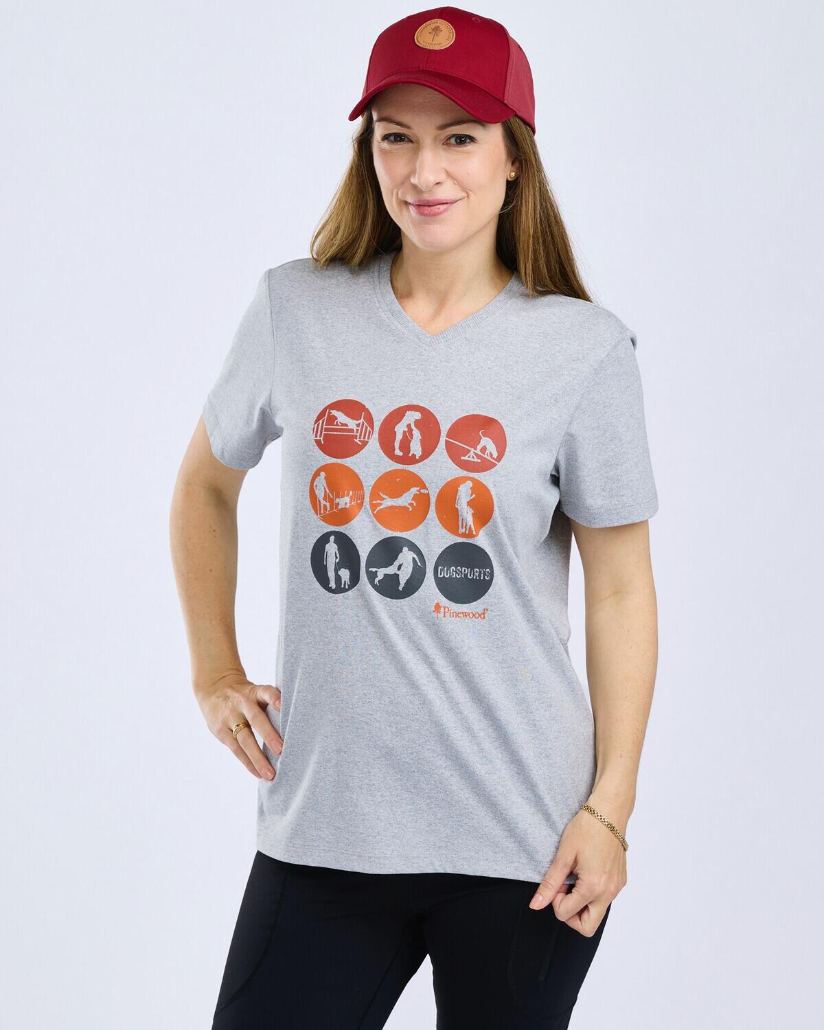 Damen T-Shirt Dog Sports 3/4