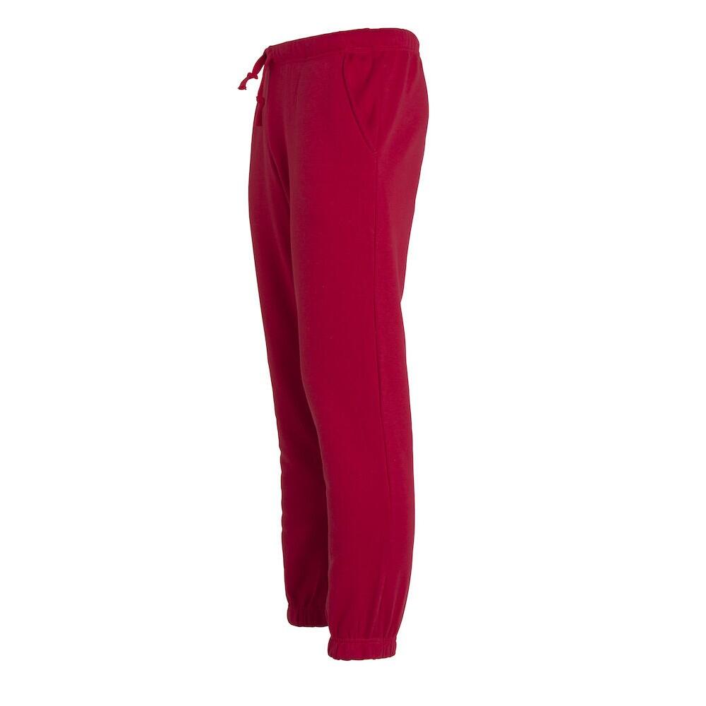 Childrens/Kids Plain Jogging Bottoms (Red) 3/4