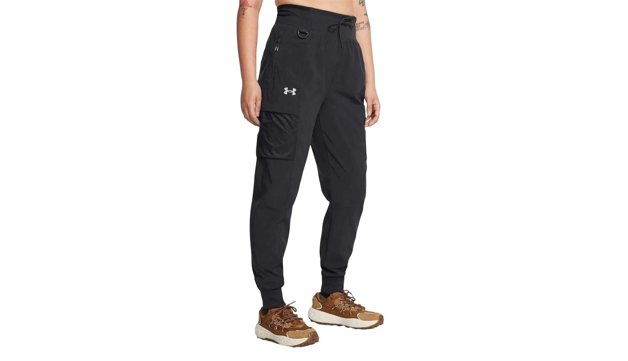 Womens/Ladies Trail Run Side Pocket Joggers (Dark Grey) 5/5