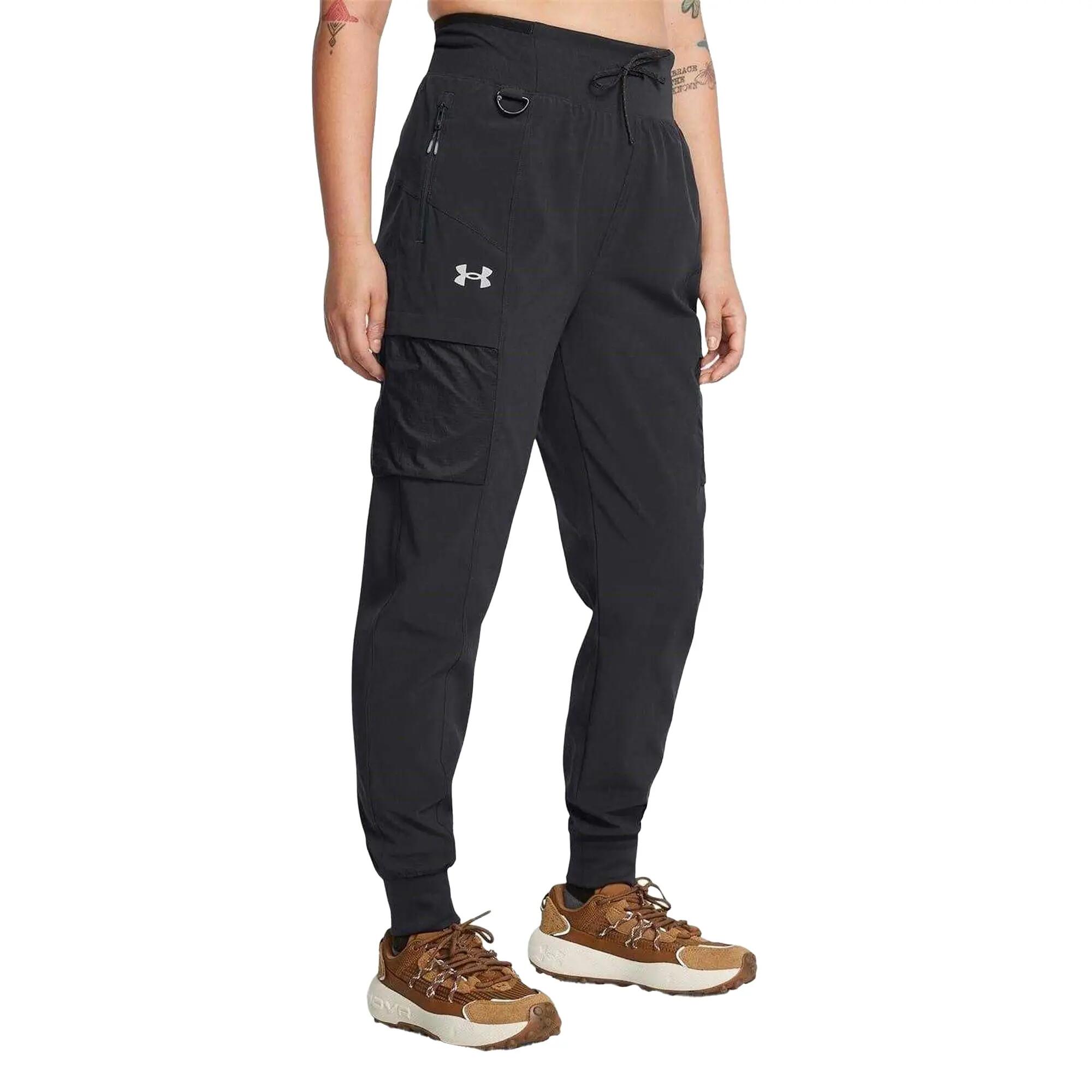 Womens/Ladies Trail Run Side Pocket Joggers (Dark Grey) 4/5