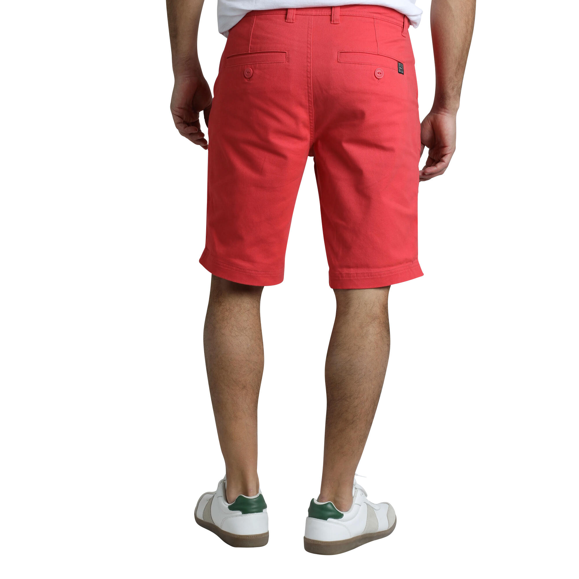 Mens Rayburn Flat Fronted Shorts (Radical Red) 4/4