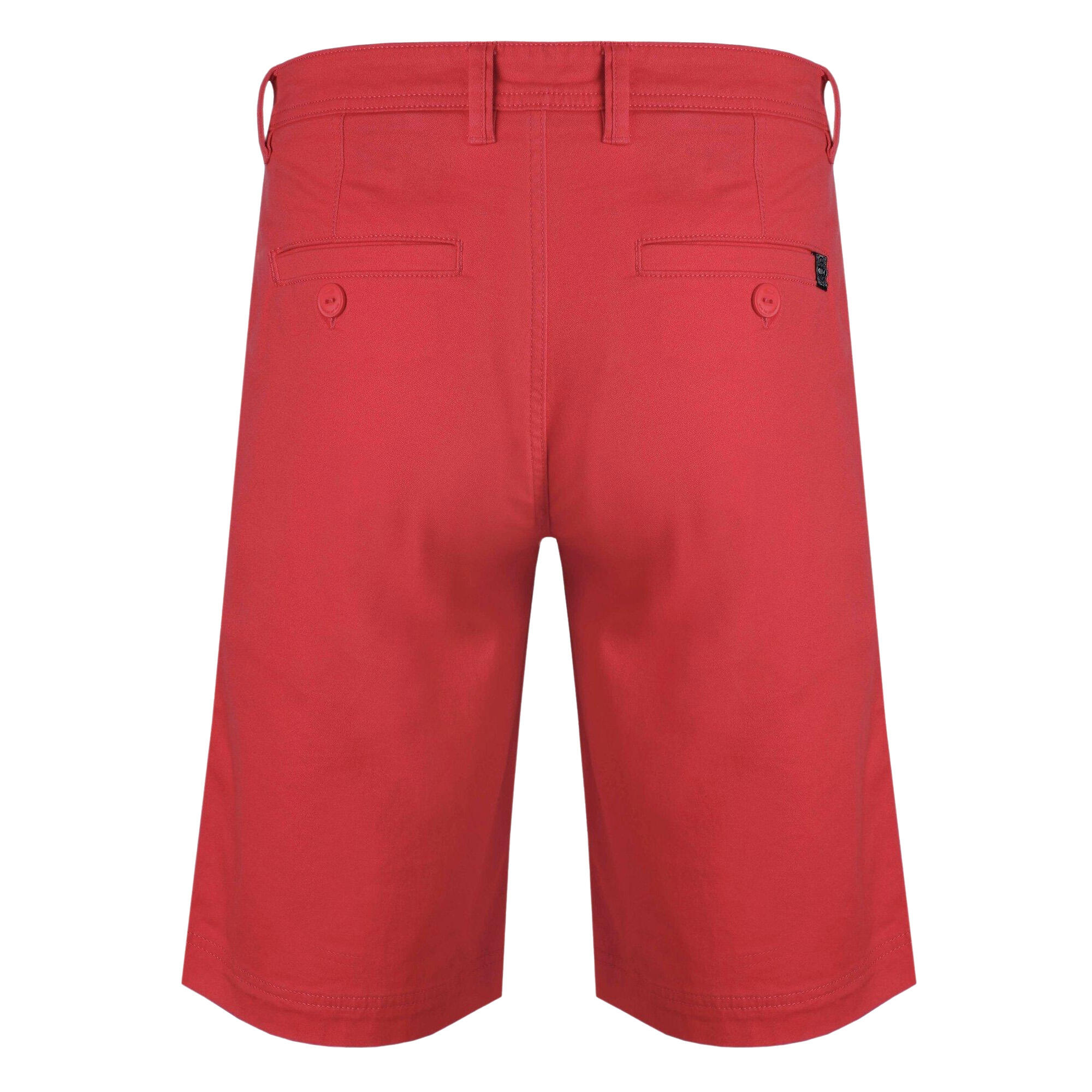 Mens Rayburn Flat Fronted Shorts (Radical Red) 3/4