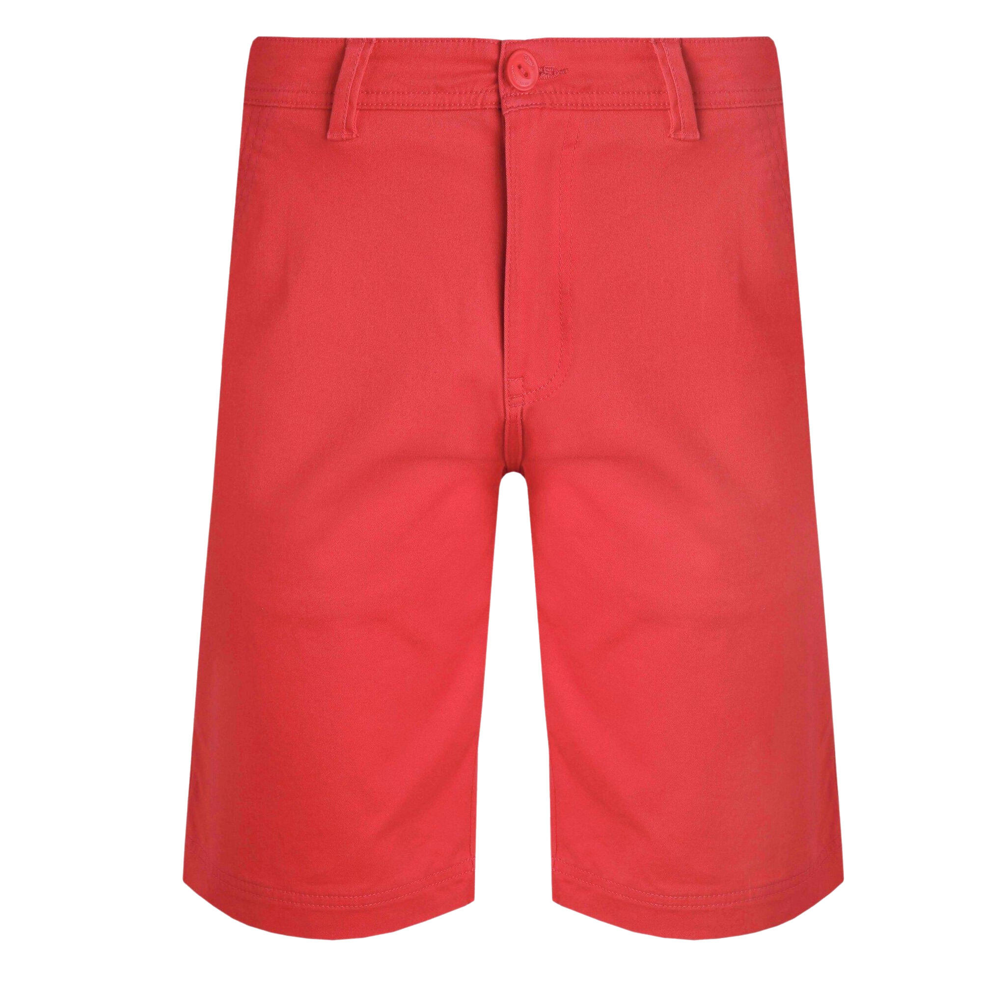 Mens Rayburn Flat Fronted Shorts (Radical Red) 2/4