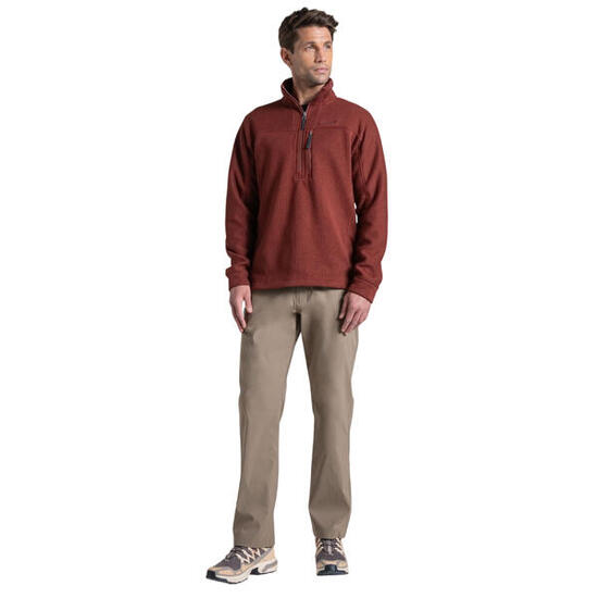 Pantalon Léger Et Uni À Taille Mihaute Semiélastiquée KIWI PRO Homme (Marron