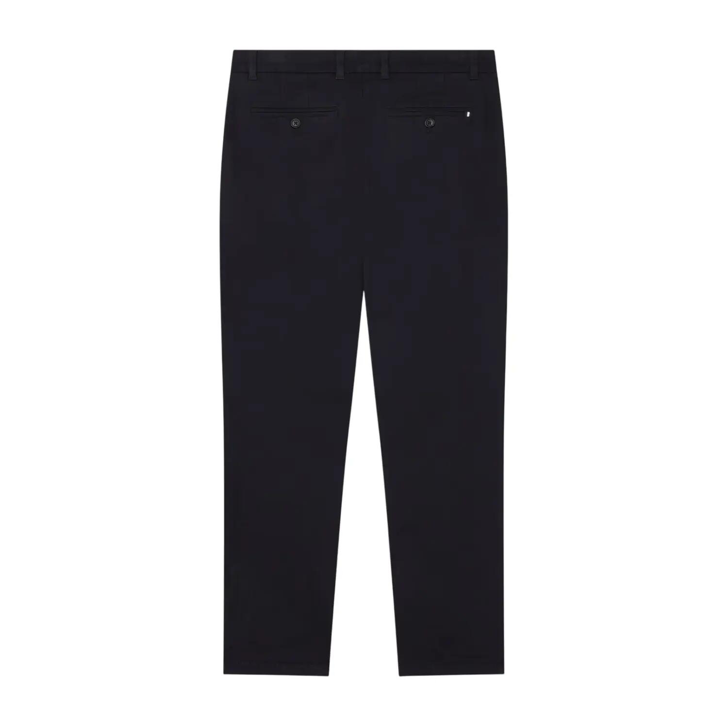 Chino Motif/style Uni Homme (Bleu Marine Foncé) 2/3