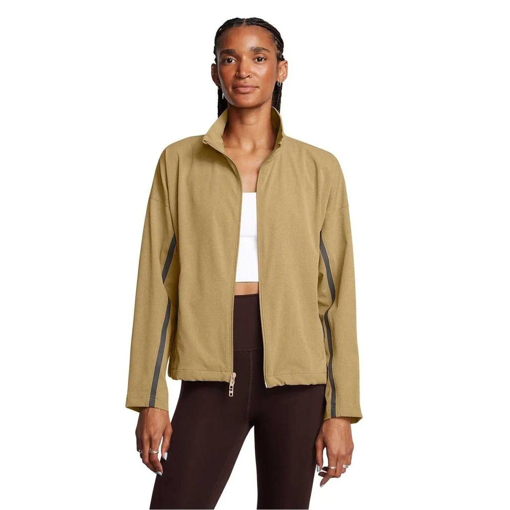 Womens/Ladies Unstoppable Ventilated Athletic Tracksuit Top (Tan)