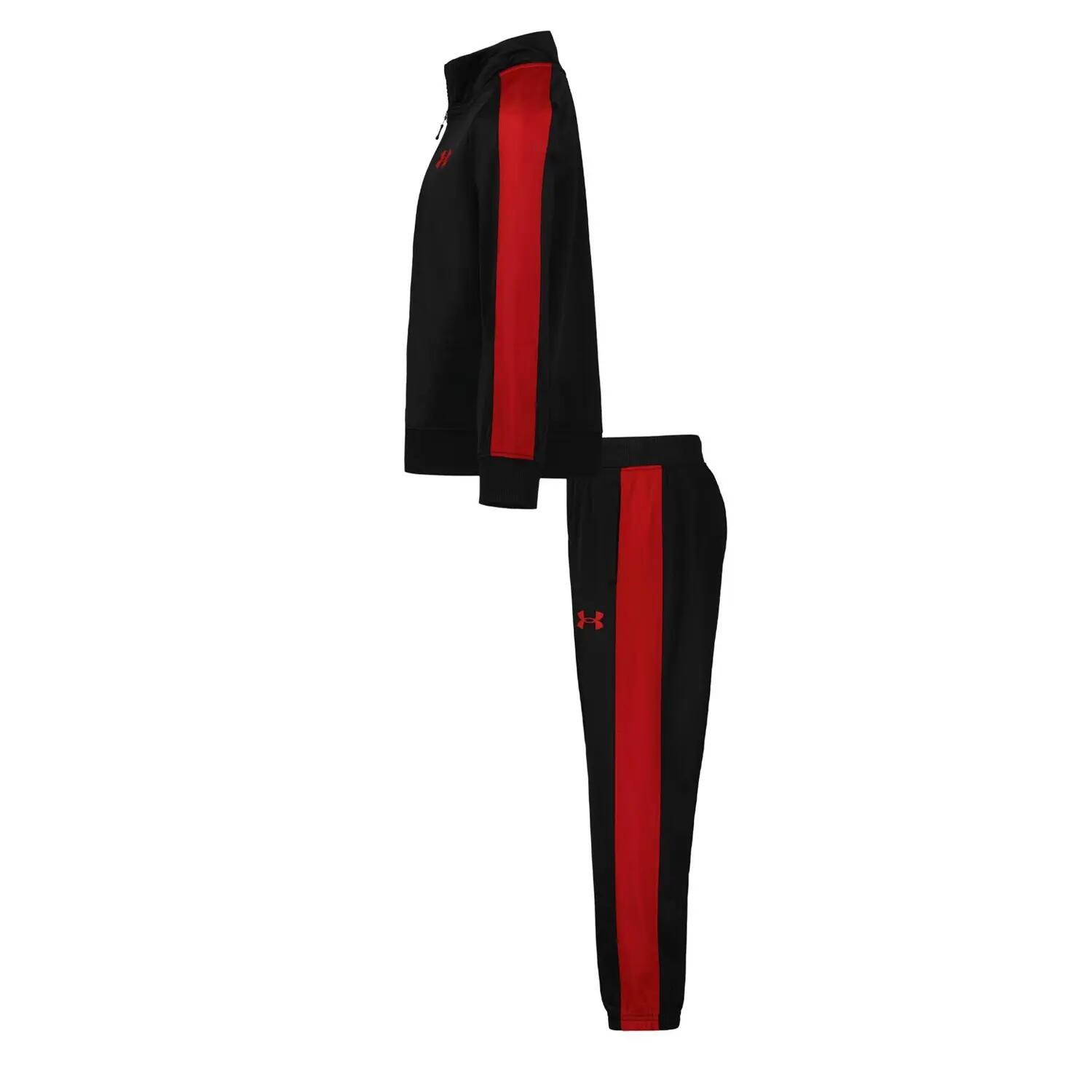 Trainingsanzug für Baby Kinder Schwarz/Rot 3/3