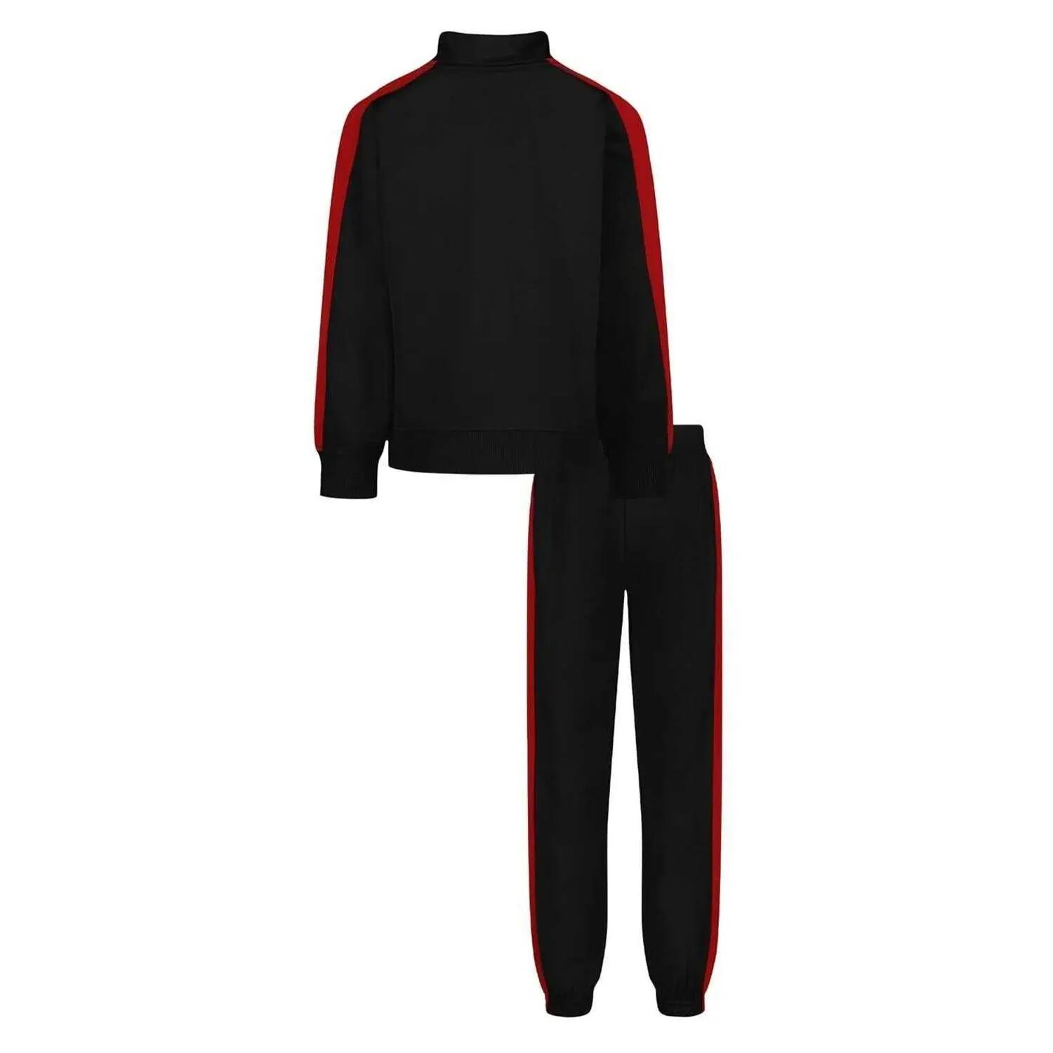 Trainingsanzug für Baby Kinder Schwarz/Rot 2/3