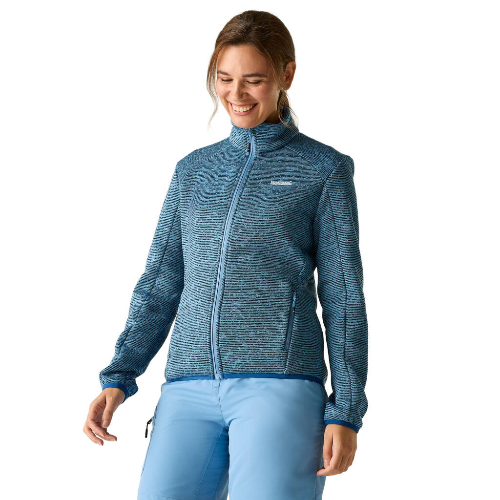 Womens/Ladies Newhill Full Zip Fleece Jacket (Washed Denim)
