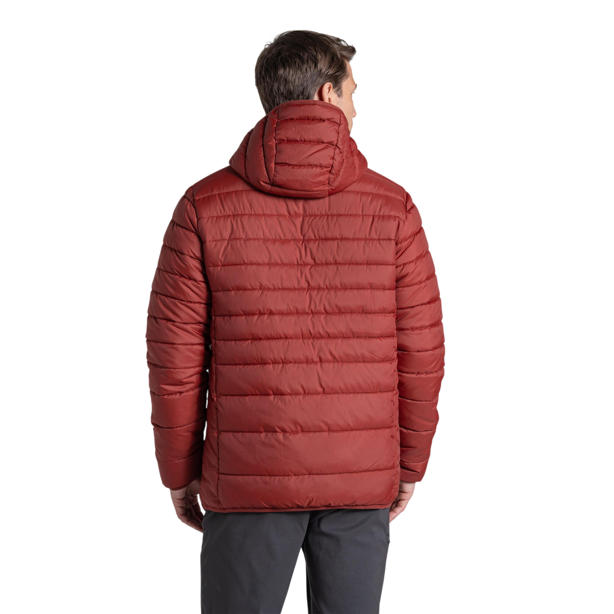 Veste Matelassée Pliable À Capuche COMPRESSLITE Homme (Rouge) 3/4